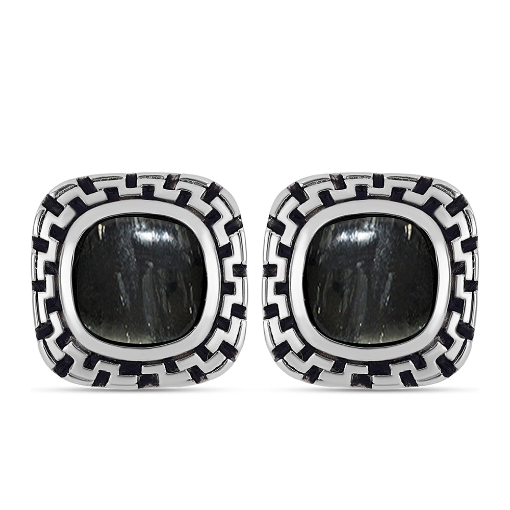 Stříbro 925/1000 - Náušnice s Picasso Jaspisem - Karátové číslo: 5.2. přibližná hmotnost: 6.43 gramů 1 