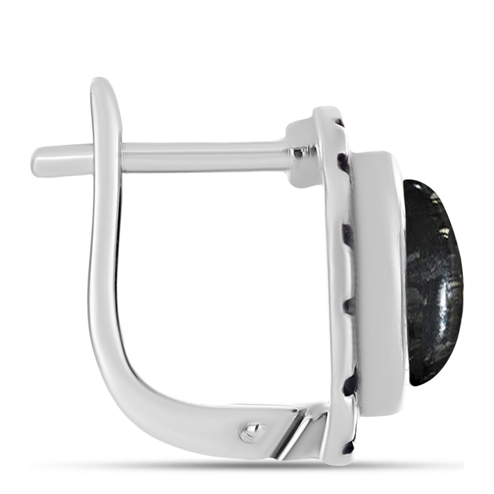 Stříbro 925/1000 - Náušnice s Picasso Jaspisem - Karátové číslo: 5.2. přibližná hmotnost: 6.43 gramů 2 