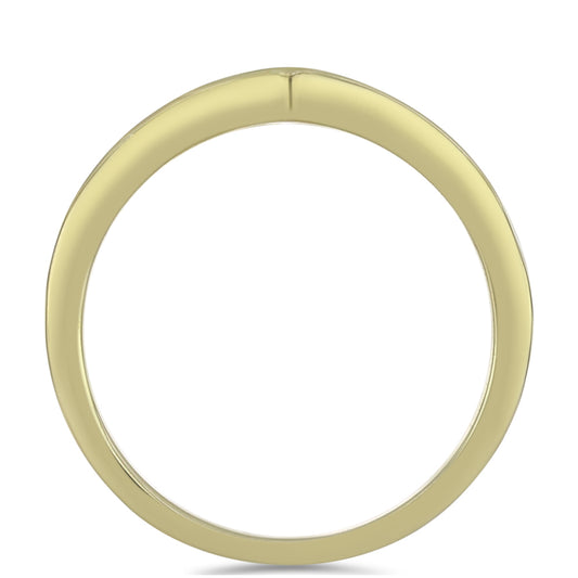 Pozlacené stříbro 925/1000 Prsten s Ledovým Moissanitem - Karátové číslo: 0.66. přibližná hmotnost: 2.7 gramů