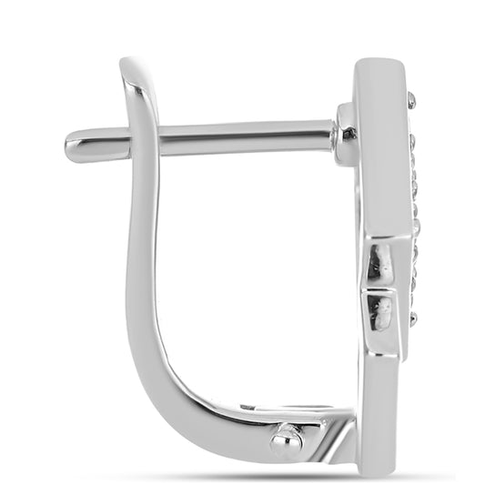 Stříbro 925/1000 - Náušnice s "Císařským žlutým" topazem - Karátové číslo: 0.74. přibližná hmotnost: 4.21 gramů