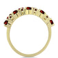 Pozlacené Stříbro 925/1000 - Prsten s Bartonským Granátem - Karátové číslo: 2.52. přibližná hmotnost: 3.57 gramů
