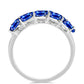 Stříbro 925/1000 - Prsten s Australským Modrým Safírem - Karátové číslo: 2.11. přibližná hmotnost: 2.97 gramů