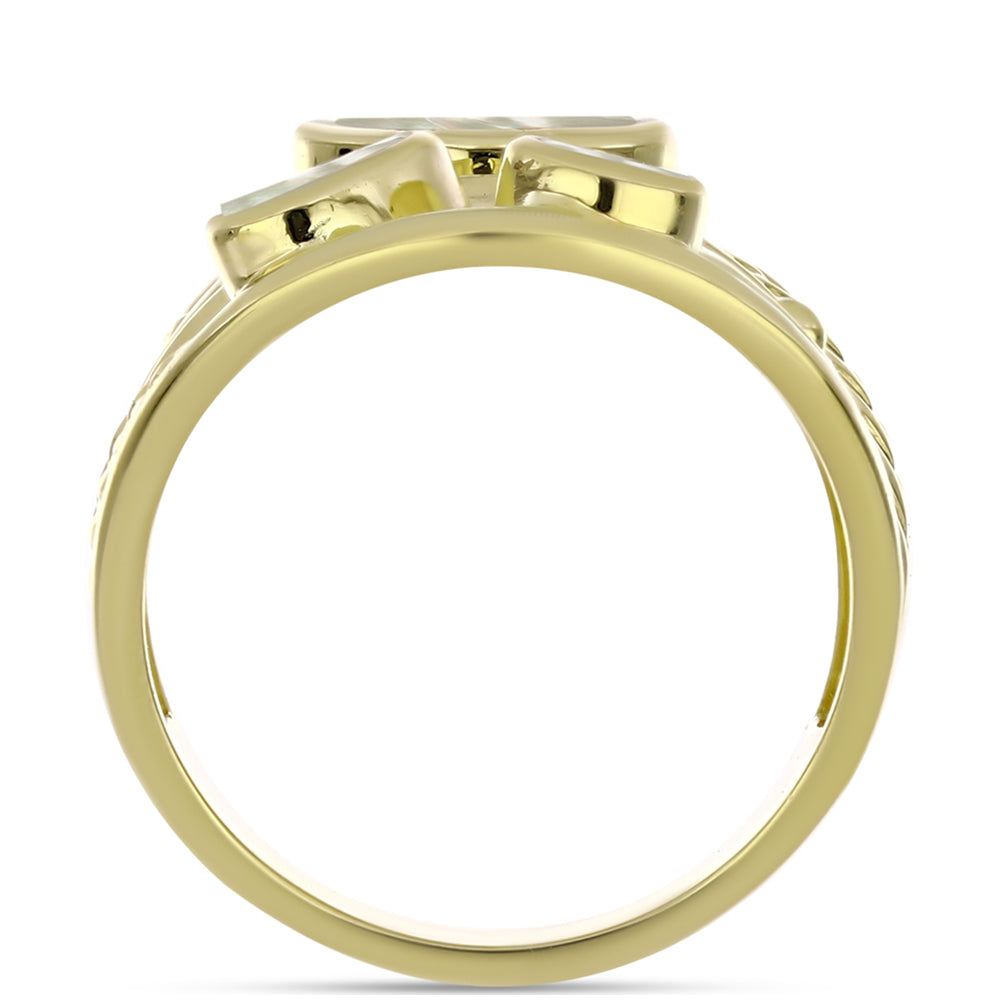 Pozlacené Stříbro 925/1000 - Prsten s Lasturou - Karátové číslo: 2.59. přibližná hmotnost: 7.54 gramů 2 