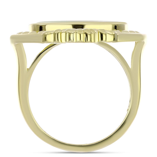 Pozlacené Stříbro 925/1000 - Prsten s Lasturou - Karátové číslo: 4.31. přibližná hmotnost: 9.5 gramů