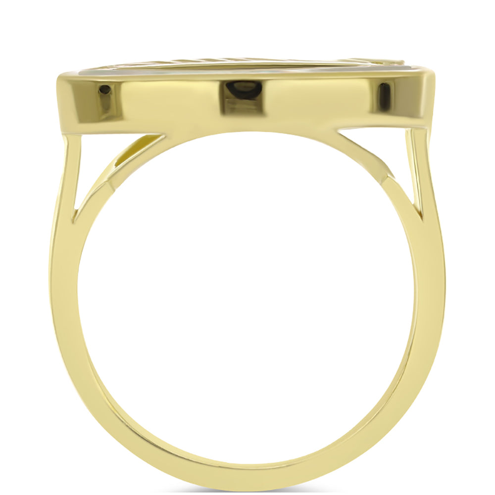 Pozlacené Stříbro 925/1000 - Prsten s Lasturou - Karátové číslo: 3.86. přibližná hmotnost: 5.56 gramů 2 