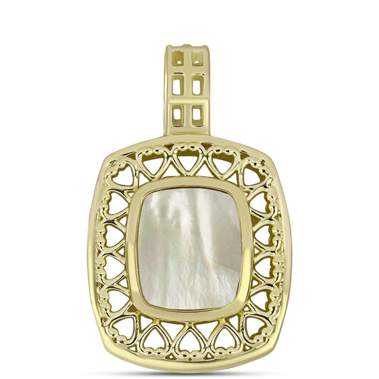 Pozlacené Stříbro 925/1000 - Přívěsek s Lasturou - Karátové číslo: 3.07. přibližná hmotnost: 5.81 gramů