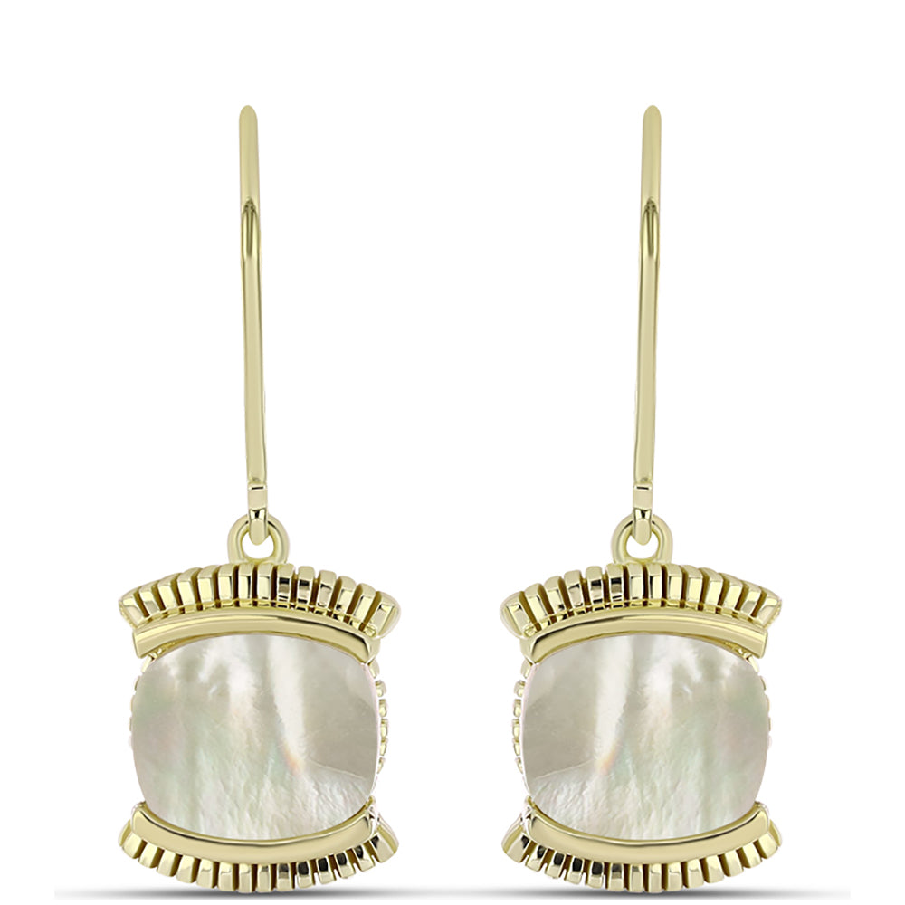 Pozlacené Stříbro 925/1000 - Náušnice s Lasturou - Karátové číslo: 3.41. přibližná hmotnost: 4.99 gramů 1 