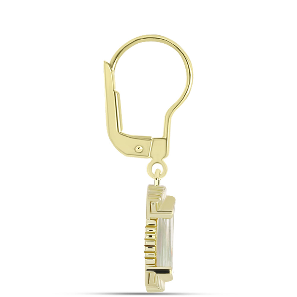 Pozlacené Stříbro 925/1000 - Náušnice s Lasturou - Karátové číslo: 3.41. přibližná hmotnost: 4.99 gramů 2 