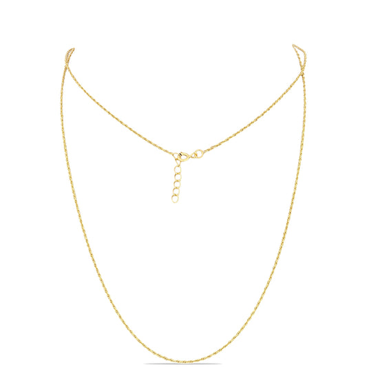 Pozlacené stříbro 925/1000 Řetízek  přibližná hmotnost: 1.8 gramů