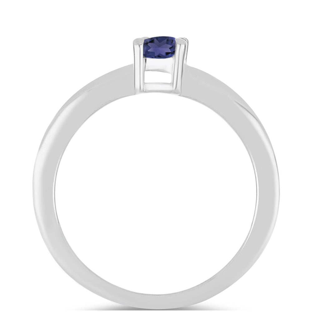 Stříbro 925/1000 - Prsten s Iolitem - Karátové číslo: 0.23. přibližná hmotnost: 2.31 gramů 2 