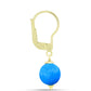 Pozlacené Stříbro 925/1000 - Sada s Modrým jadeitem - Karátové číslo: 10.76. přibližná hmotnost: 3.59 gramů ( Náušnice+Přívěsek )