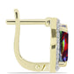 Pozlacené Stříbro 925/1000 - Náušnice s Půlnočně Černým Etiopským Opálem z Lega Dembi a Bílým Topazem - Karátové číslo: 3.59. přibližná hmotnost: 4.78 gramů