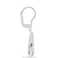 Stříbro 925/1000 - Náušnice s Australským Modrým Safírem a Bílým Topazem - Karátové číslo: 1.32. přibližná hmotnost: 5.46 gramů