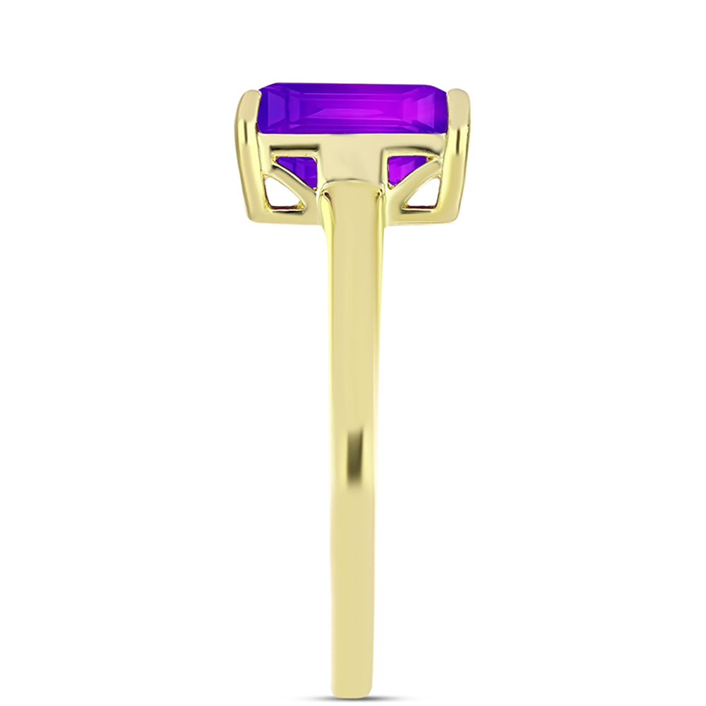 Pozlacené Stříbro 925/1000 - Prsten s Purpurovým Achátem - Karátové číslo: 2.18. přibližná hmotnost: 2.19 gramů 4 