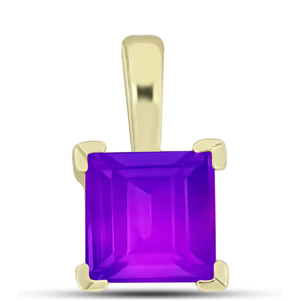 Pozlacené Stříbro 925/1000 - Přívěsek s Purpurovým Achátem - Karátové číslo: 1.63. přibližná hmotnost: 1.32 gramů