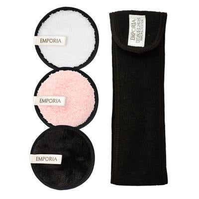 Omyvatelné textilní tamponky na make-up a obličej s dárkovou čelenkou a taštičkou