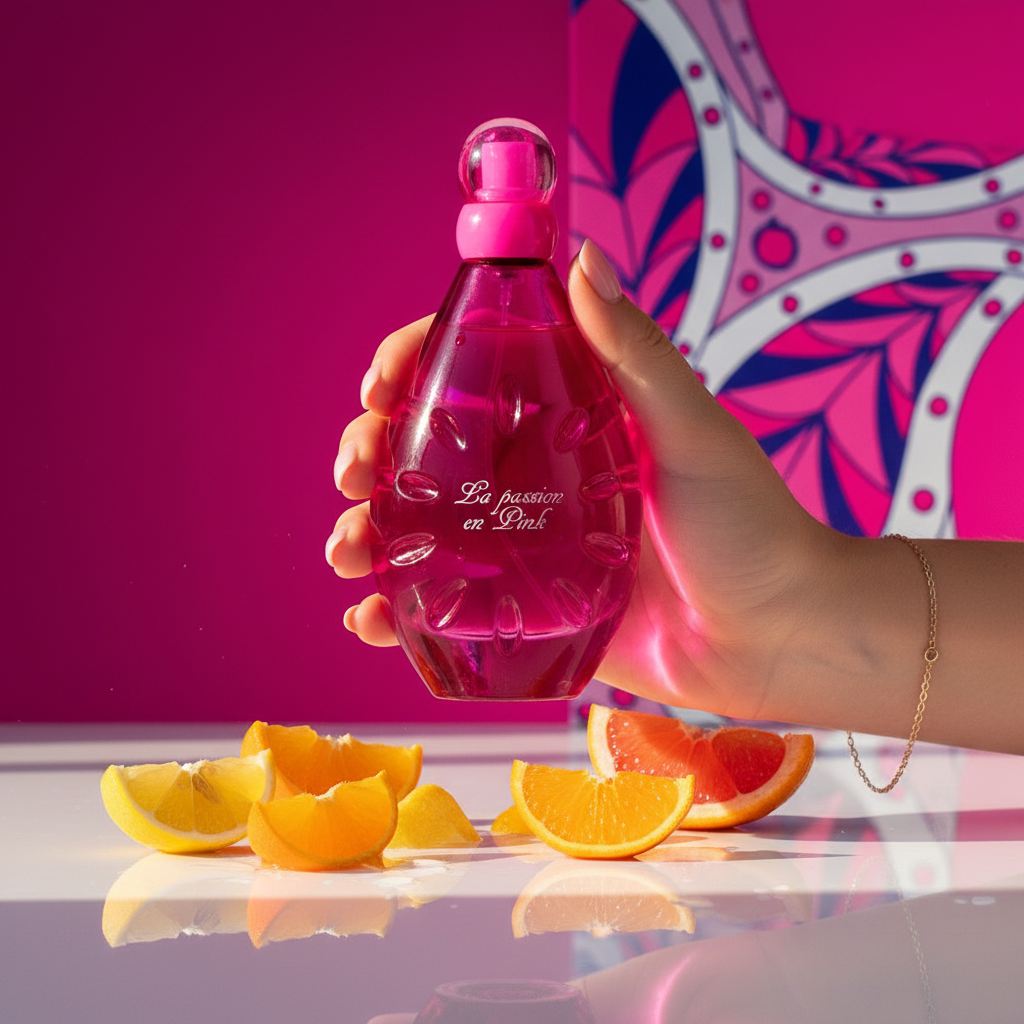 100 ml Eau de Parfum LA PASSION EN PINK Květinová Ovocná Vůně pro Ženy 8 