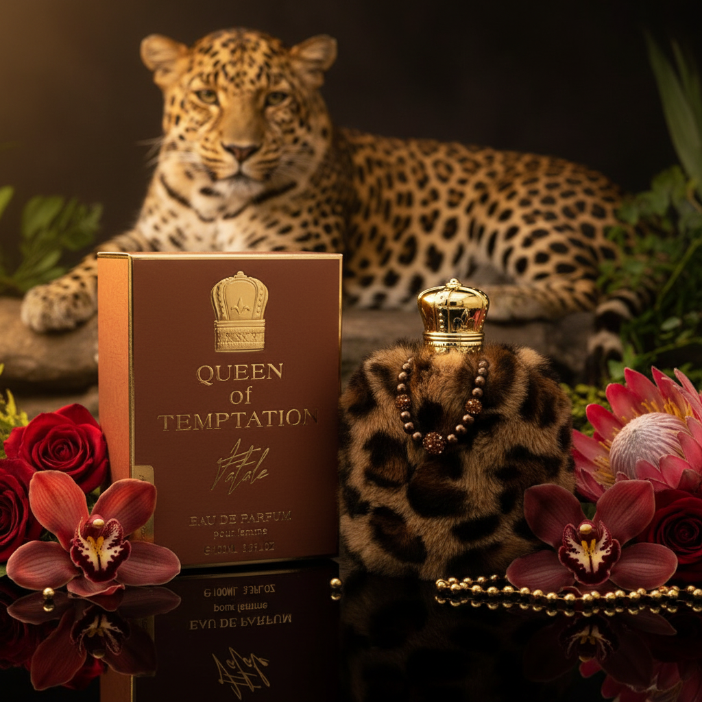 100 ml EDP QUEEN OF TEMPTATION - FATALE, jantarová vůně pro ženy 1 