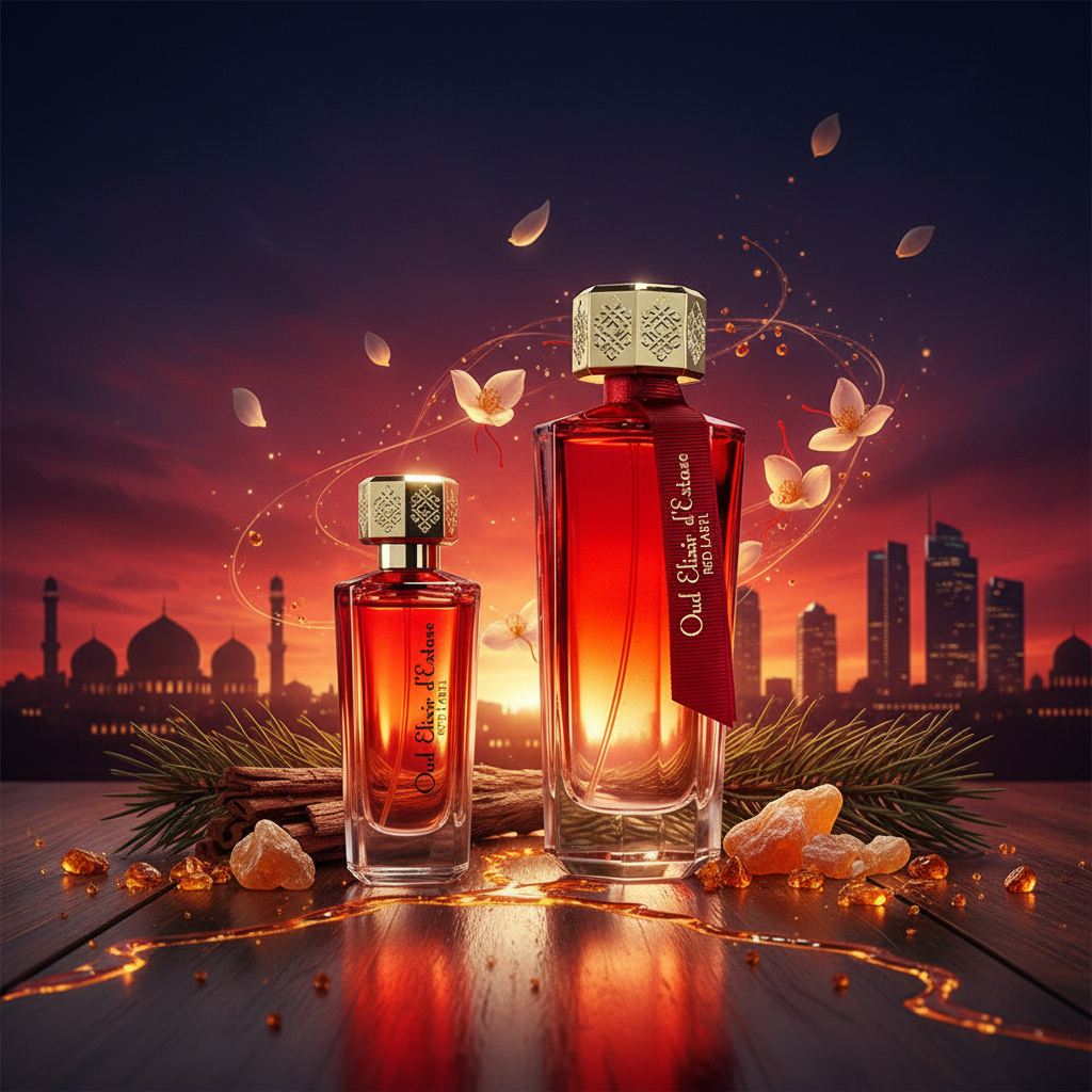 Linn Young EDP 100ml + 30ml "Oud Elixir Red" Jantarovo - květinová