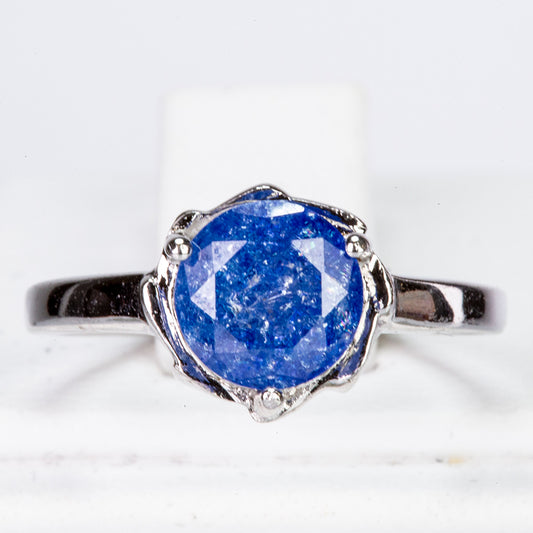 Pozlacený Slitinový Prsten s Modrým Emporia® Křišťálem