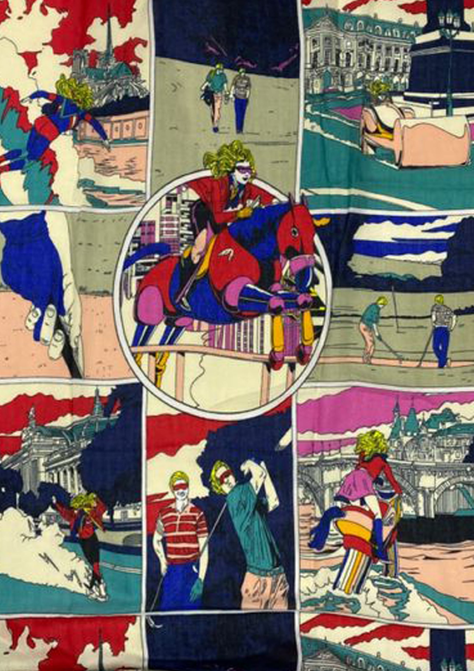 Bavlněná Šála-šátek, 85 cm x 180 cm, Roy Lichtenstein - Pop Art ve stylu 60. let 4 