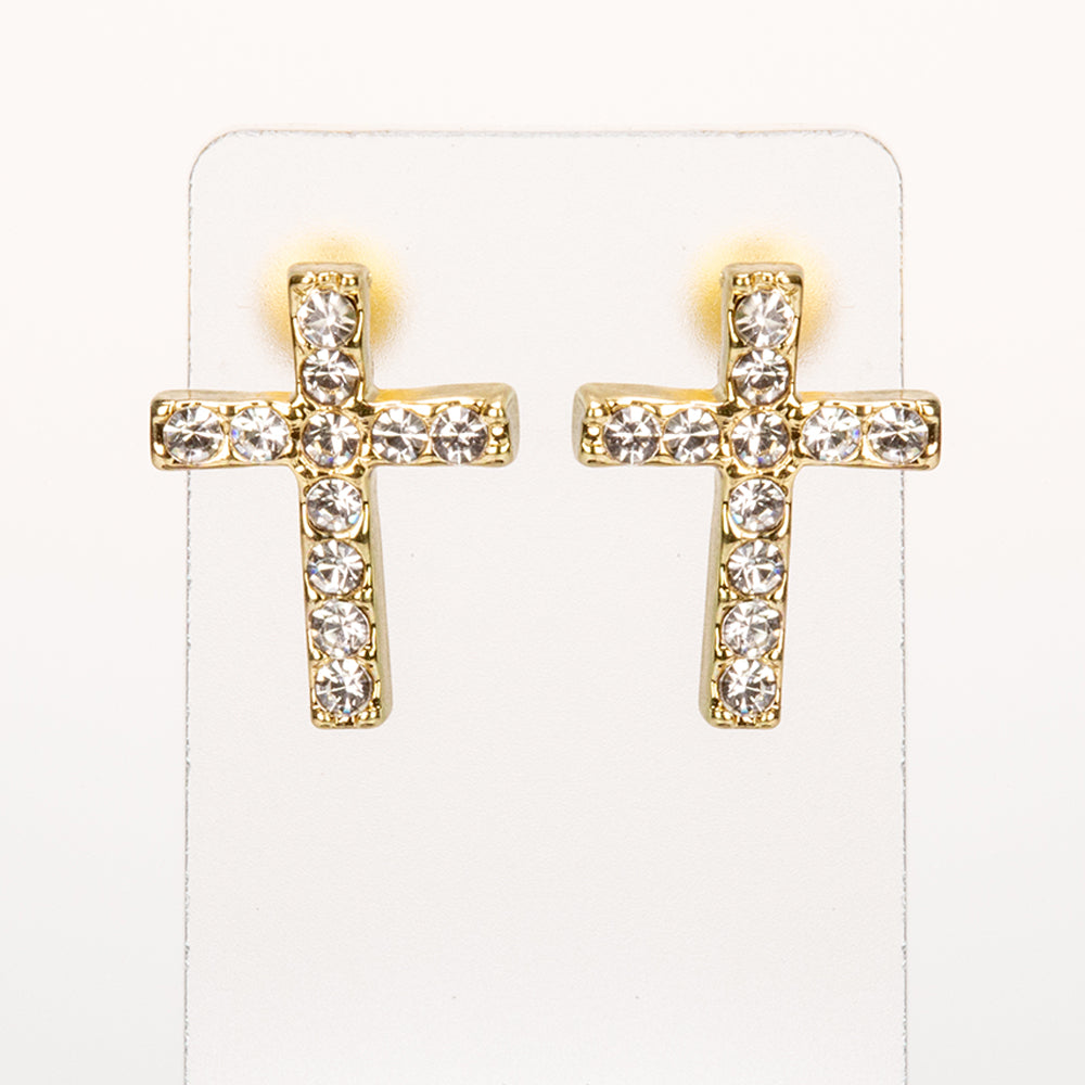 Pozlacená slitina - Sada s Bílým Emporia® Křišťálem ( Náhrdelník+Náušnice+Přívěsek ) 5 