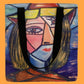 Nákupní taška, Picasso - Kubistický portrét, 38 cm x 10 cm x 36cm
