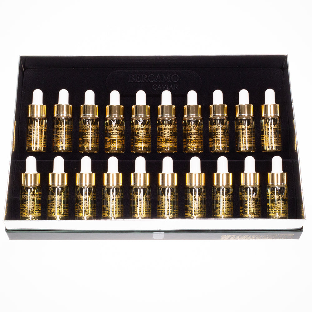 BERGAMO Sada 20 ks Dvoufázových Luxusních Kaviárových Ampulí, 20 x 13 ml