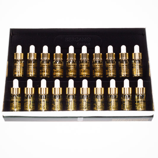 BERGAMO Sada 20 ks Dvoufázových Luxusních Kaviárových Ampulí, 20 x 13 ml
