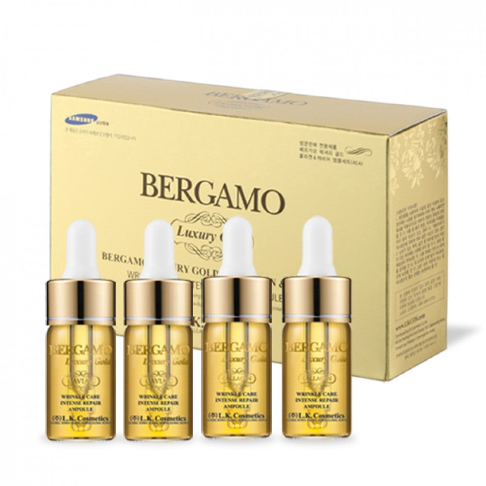 BERGAMO LUXORY GOLD 4kusová Sada Ampulí Kolagen & Kaviár, 13 ml x 4 1 