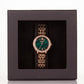 Vysoce kvalitní slitinové hodinky s mechanismem Miyota v dárkové krabičce, Smaragdově Zelený ciferník