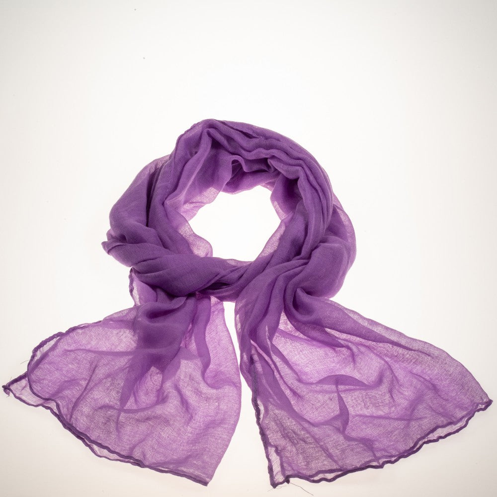 Módní šátek, 100% viskóza, 160 cm x 50 cm, PURPUROVÝ 1 