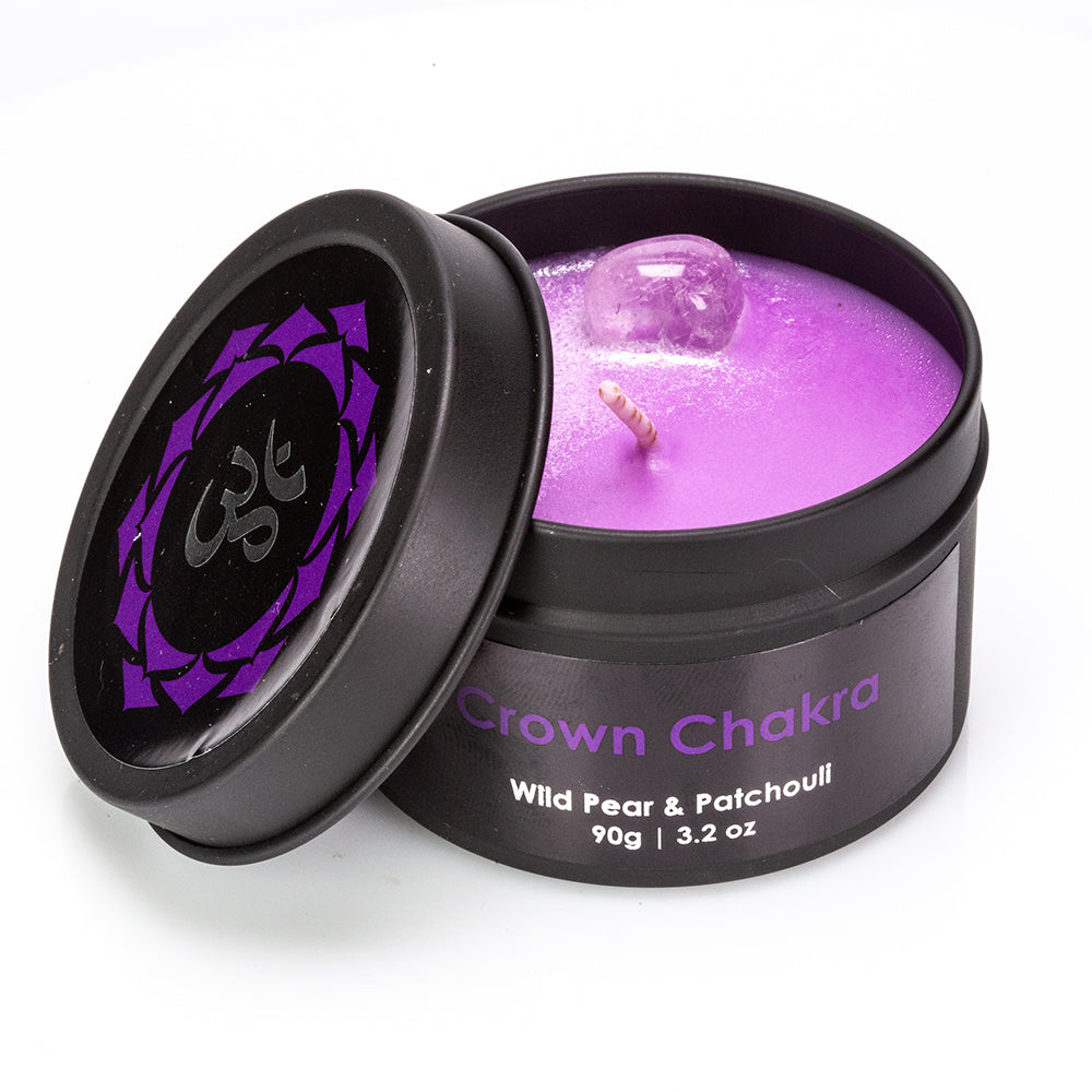 9 kusová Dárková Sada Čakrových Svíček (7 ks), Čakrového Náhrdelníku a Náramku Emporia s Ametystem, Lapisem Lazuli, Citrínem, Zeleným Avanturínem, Tygřím Okem, Červeným Jaspisem a Křišťálem 11 