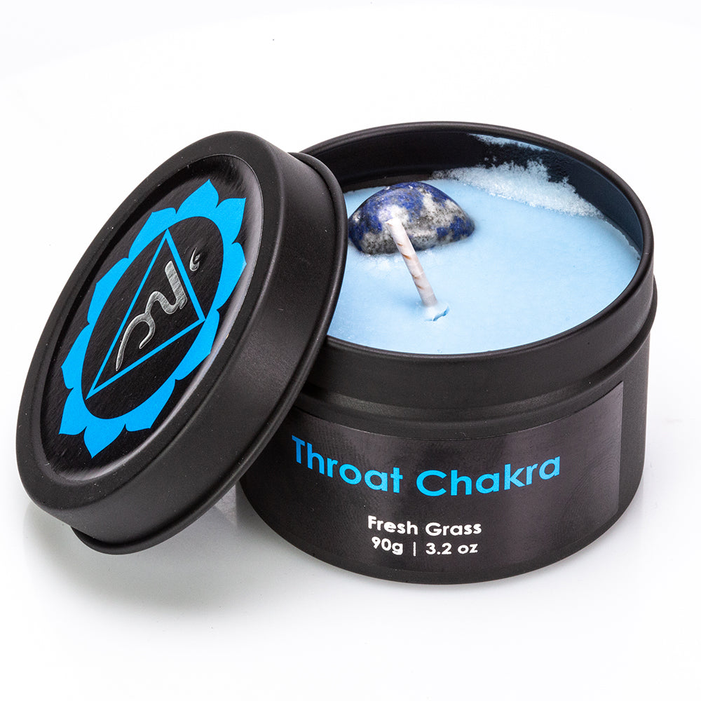 9 kusová Dárková Sada Čakrových Svíček (7 ks), Čakrového Náhrdelníku a Náramku Emporia s Ametystem, Lapisem Lazuli, Citrínem, Zeleným Avanturínem, Tygřím Okem, Červeným Jaspisem a Křišťálem 21 