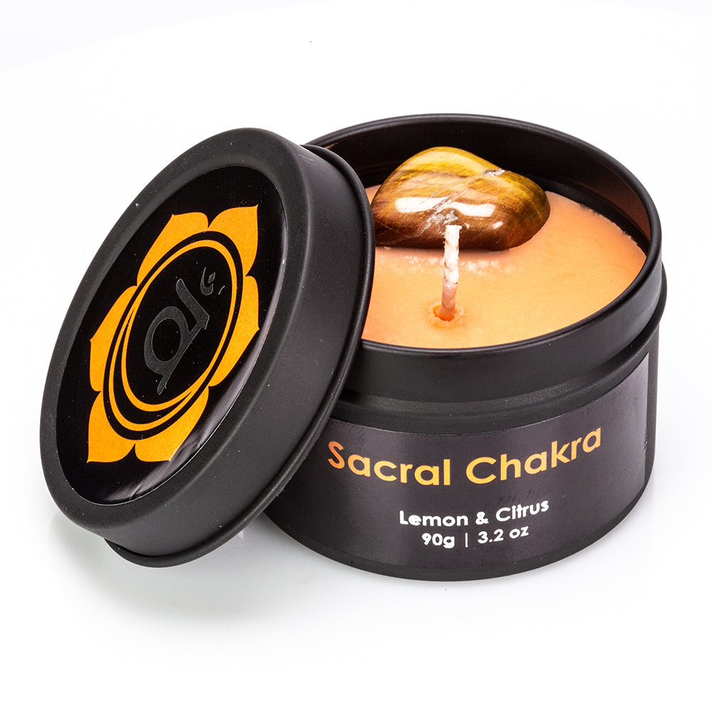 9 kusová Dárková Sada Čakrových Svíček (7 ks), Čakrového Náhrdelníku a Náramku Emporia s Ametystem, Lapisem Lazuli, Citrínem, Zeleným Avanturínem, Tygřím Okem, Červeným Jaspisem a Křišťálem 15 