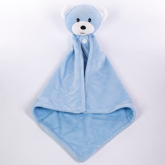 Dětská deka s utěrkou, rozměr: 90 X 75 cm; balení obsahuje utěrku na buzení, barva: modrá