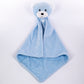 Dětská deka s utěrkou, rozměr: 90 X 75 cm; balení obsahuje utěrku na buzení, barva: modrá