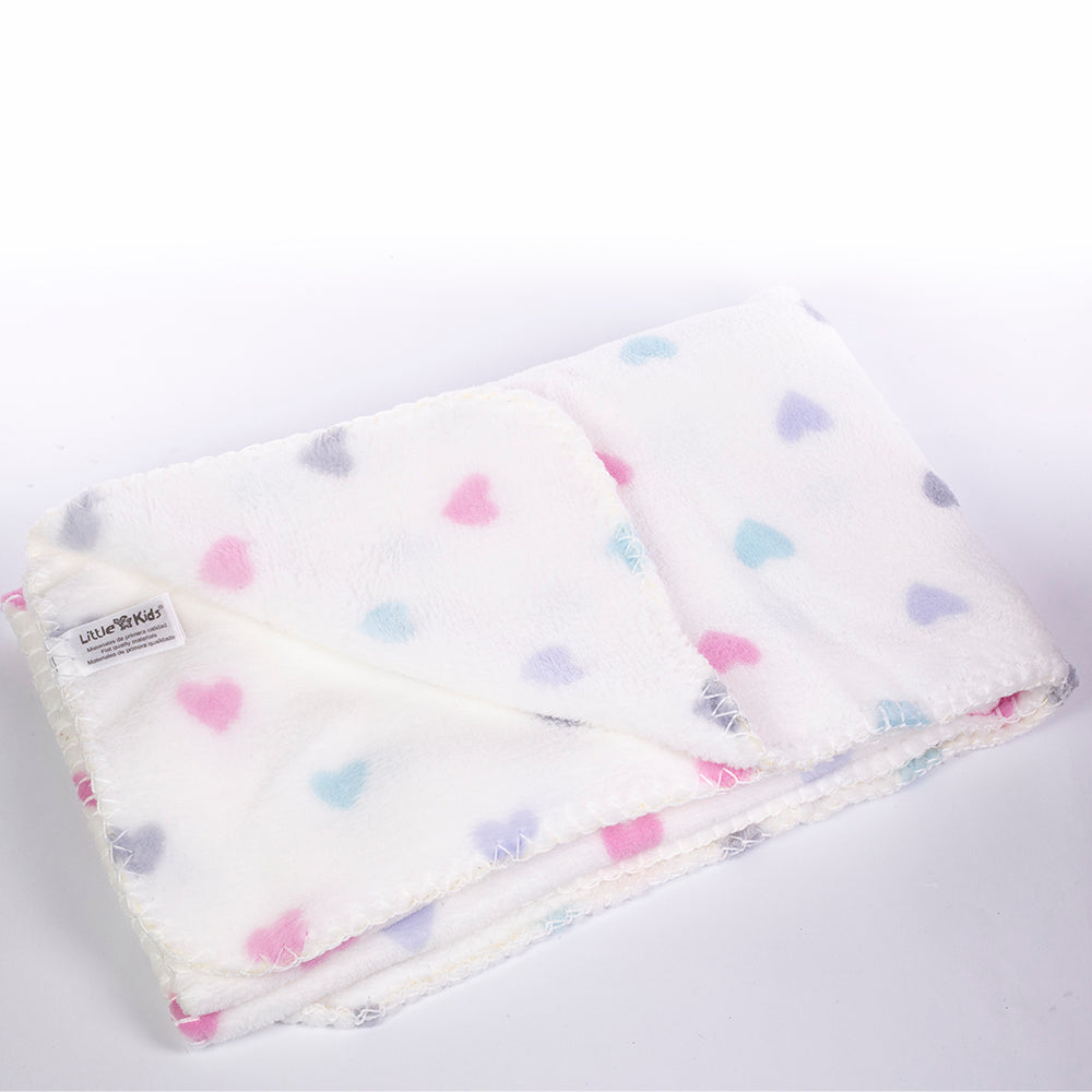 Dětská deka s utěrkou, rozměr: 90 X 75 cm; balení obsahuje utěrku na buzení, barva: modrá 9 