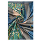 Módní potisk řetízku a spony modrý 100% hedvábný šátek, 90x180 cm