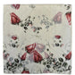 Potisk květu růže, krémový, 100% hedvábný šátek, 90 x 180 cm