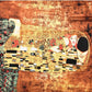 100% Hedvábná Šála, 90 cm x 180 cm, Klimt Polibek