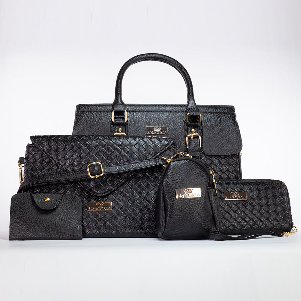 Zimní kolekce Emporia 2023 – Triumph, 5dílná sada tašek; Černá 1 