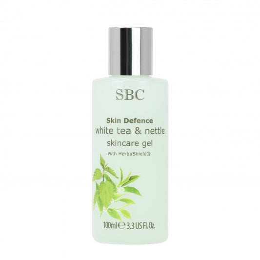 Osvěžující Hydratační Gel pro Péči o pokožku Skin Defence, Bílý čaj & Kopřiva, 100 ml