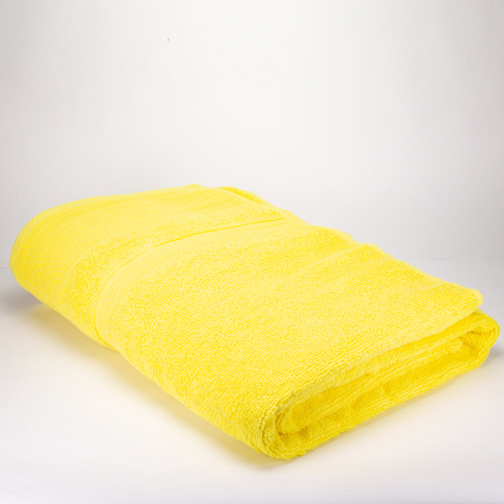 3+3+1 Dárková Sada Nadrozměrných Ručníků ze 100% Mikrobavlny, 500 GSM, Žlutá 9 