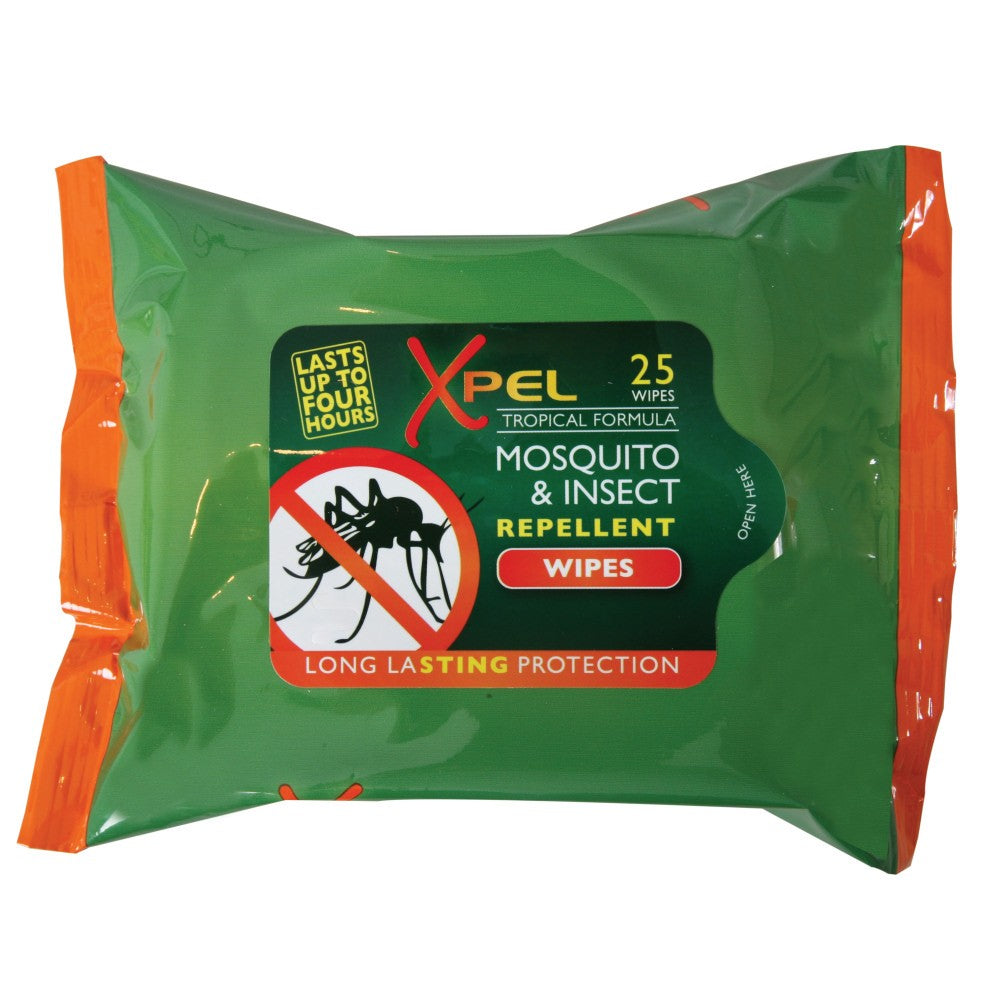 Ultra-dlouho účinkující, komáry a hmyz odpuzující ubrousky - 25 ks
