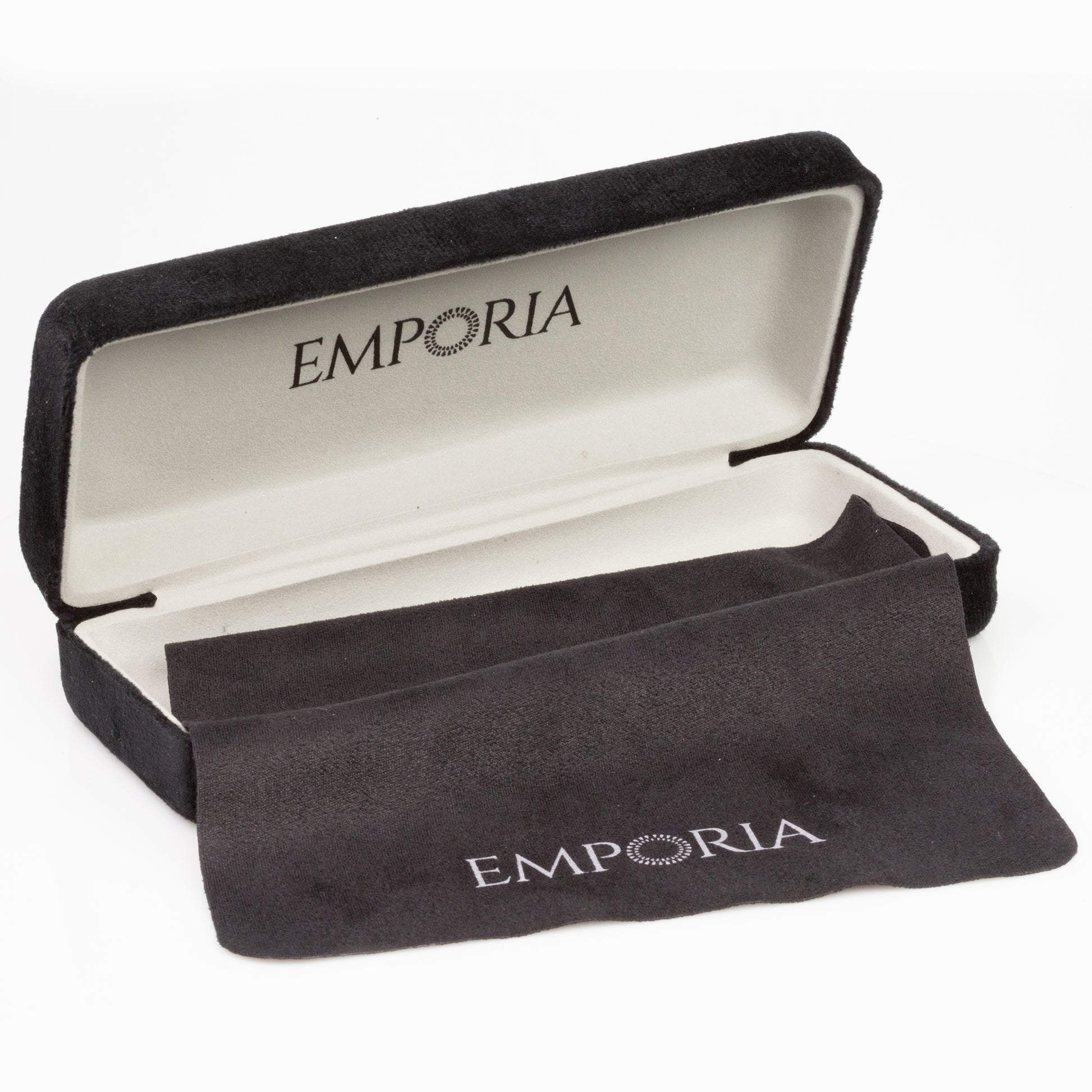 Emporia Italy - série Aviator "KRYSTAL", polarizované sluneční brýle s UV filtrem, s pevným pouzdrem a čisticím hadříkem, chromově-stříbrné čočky, obroučky stříbrné barvy 7 
