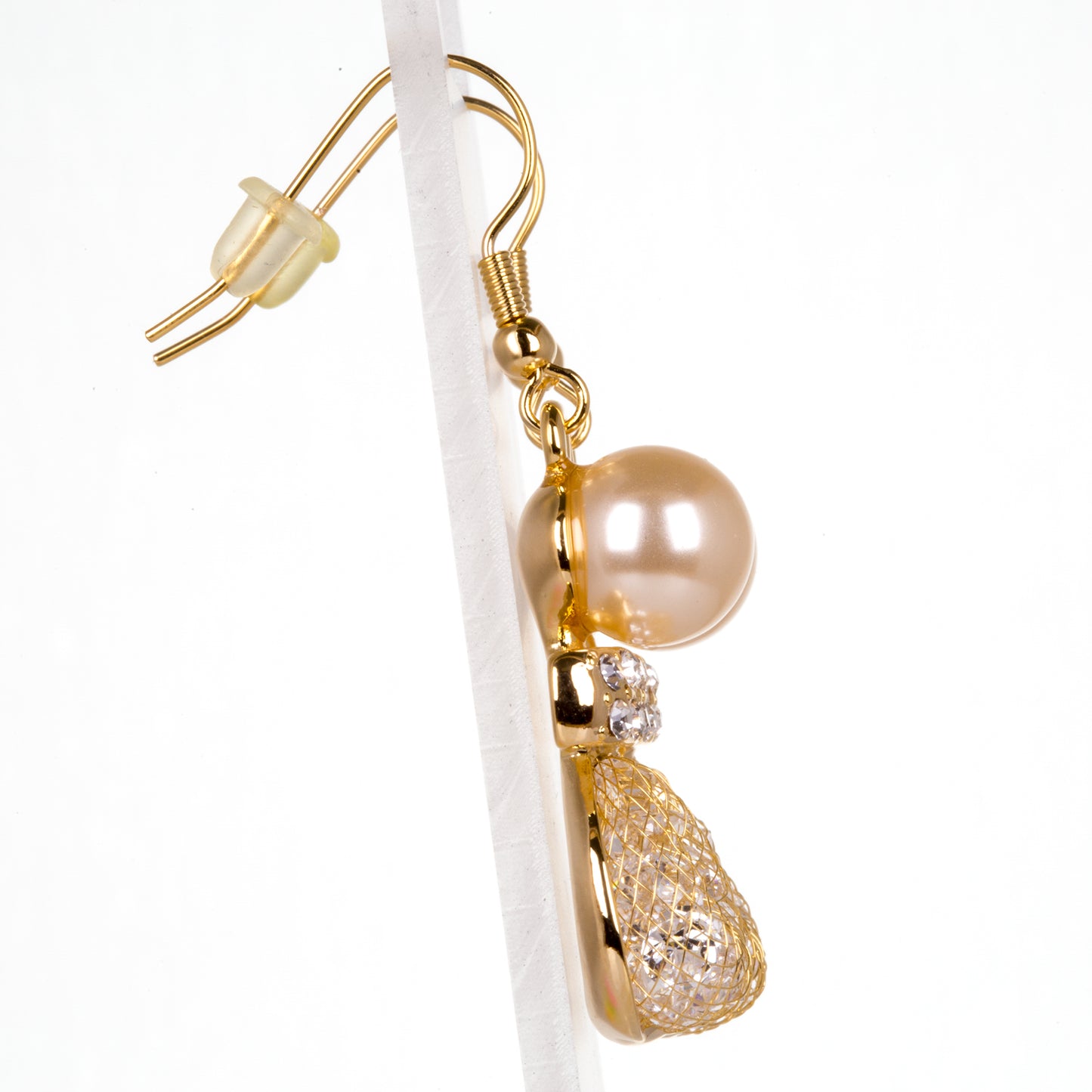 Pozlacená slitina - Sada s Bílým Emporia® Křišťálem