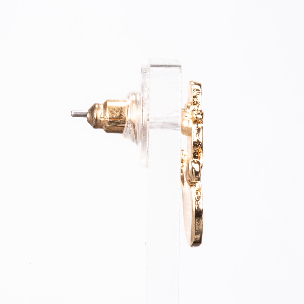 Pozlacená slitina - Sada s Červeným Emporia® Křišťálem a Bílým Emporia® Křišťálem ( Náušnice ) 5 