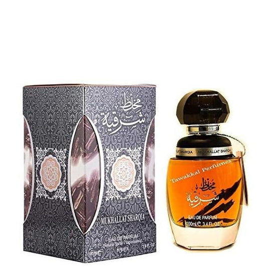 100 ml Eau de Parfume Mukhallat Sharqia Orientální Dřevito-Oud Vůně pro Muže