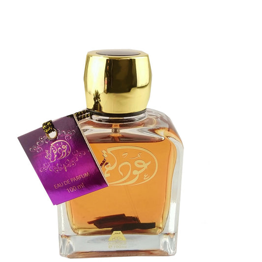 100 ml Eau de Parfum Oud Al Qamar Orientální Kořeněná Vůně Santalového dřeva pro Muže a Ženy